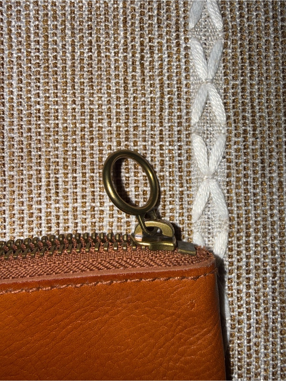 Madewell Leather Zip Pouch in Cognac Brown - Picture 3 of 6